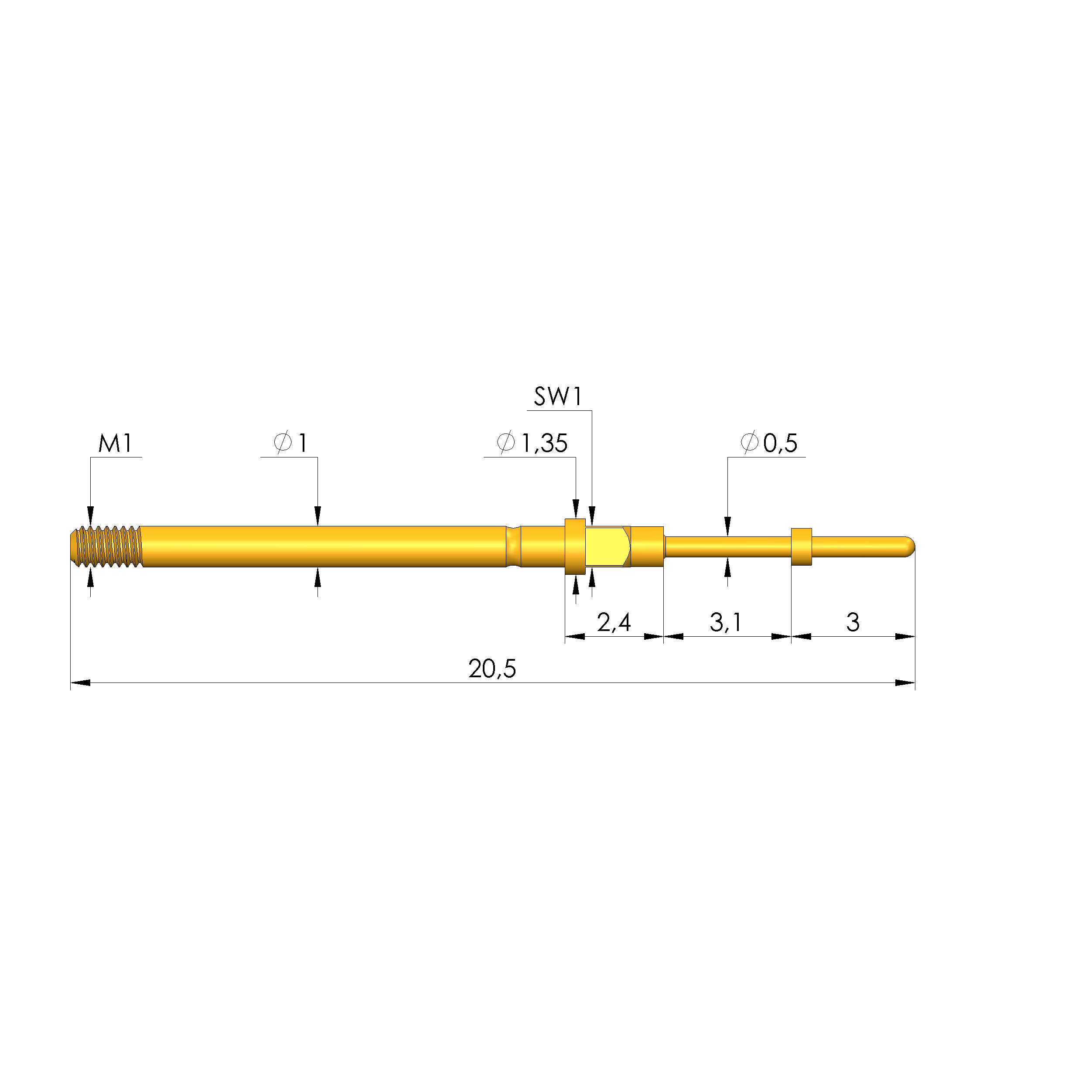 T-001 305 050 250 090A0802M